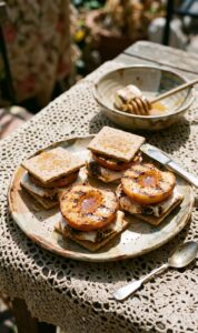 Grilled Peach Smores